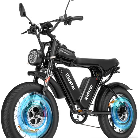 UK  free shipping Ridstar Q20 Pro 750W 2000W Electric Hybrid Bike Cheap Electric Dirt Bike 20''  Fat Tire Mountain Bike 52V 40AH Electric Bicycles - Image 2