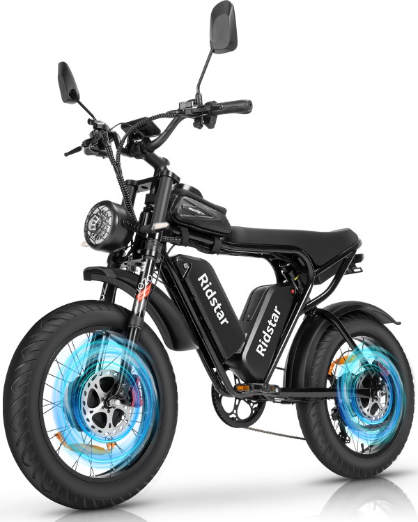 UK  free shipping Ridstar Q20 Pro 750W 2000W Electric Hybrid Bike Cheap Electric Dirt Bike 20''  Fat Tire Mountain Bike 52V 40AH Electric Bicycles