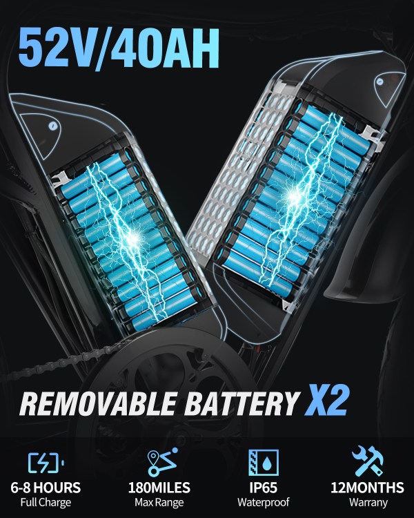 Canada free shipping Ridstar Q20 Pro Dual Battery 40ah Electric Bicycle  E-Bike 2000W Electric Dirt Bike Hydraulic Disc Bicycle Electric City Bike