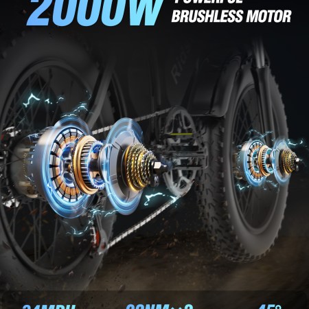 Canada free shipping Ridstar Q20 Pro Dual Battery 40ah Electric Bicycle  E-Bike 2000W Electric Dirt Bike Hydraulic Disc Bicycle Electric City Bike - Image 8