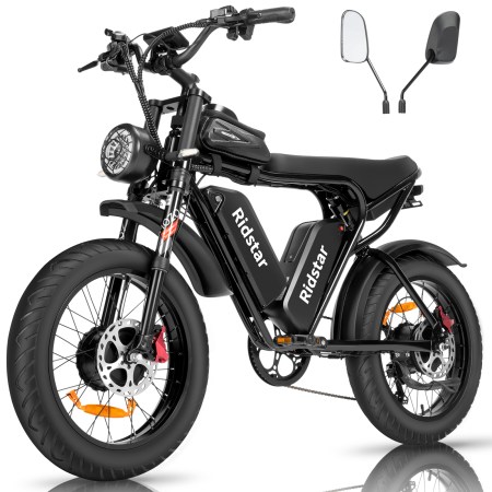 UK  free shipping Ridstar Q20 Pro 750W 2000W Electric Hybrid Bike Cheap Electric Dirt Bike 20''  Fat Tire Mountain Bike 52V 40AH Electric Bicycles - Image 4