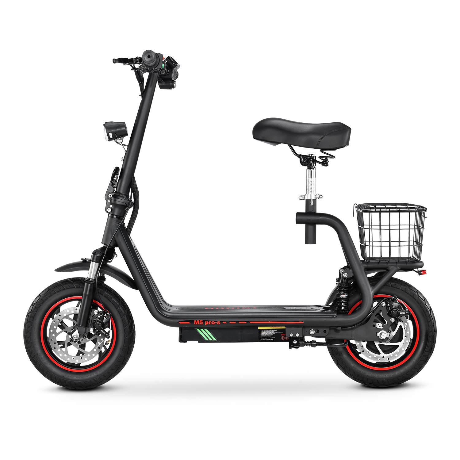 Europe  48V 13AH 500W Foldable Adult Escooter 12 Inch Pneumatic Tire BOGIST M5 Pro Electric Scooter WIth Seat and Cargo Carrier - Image 1