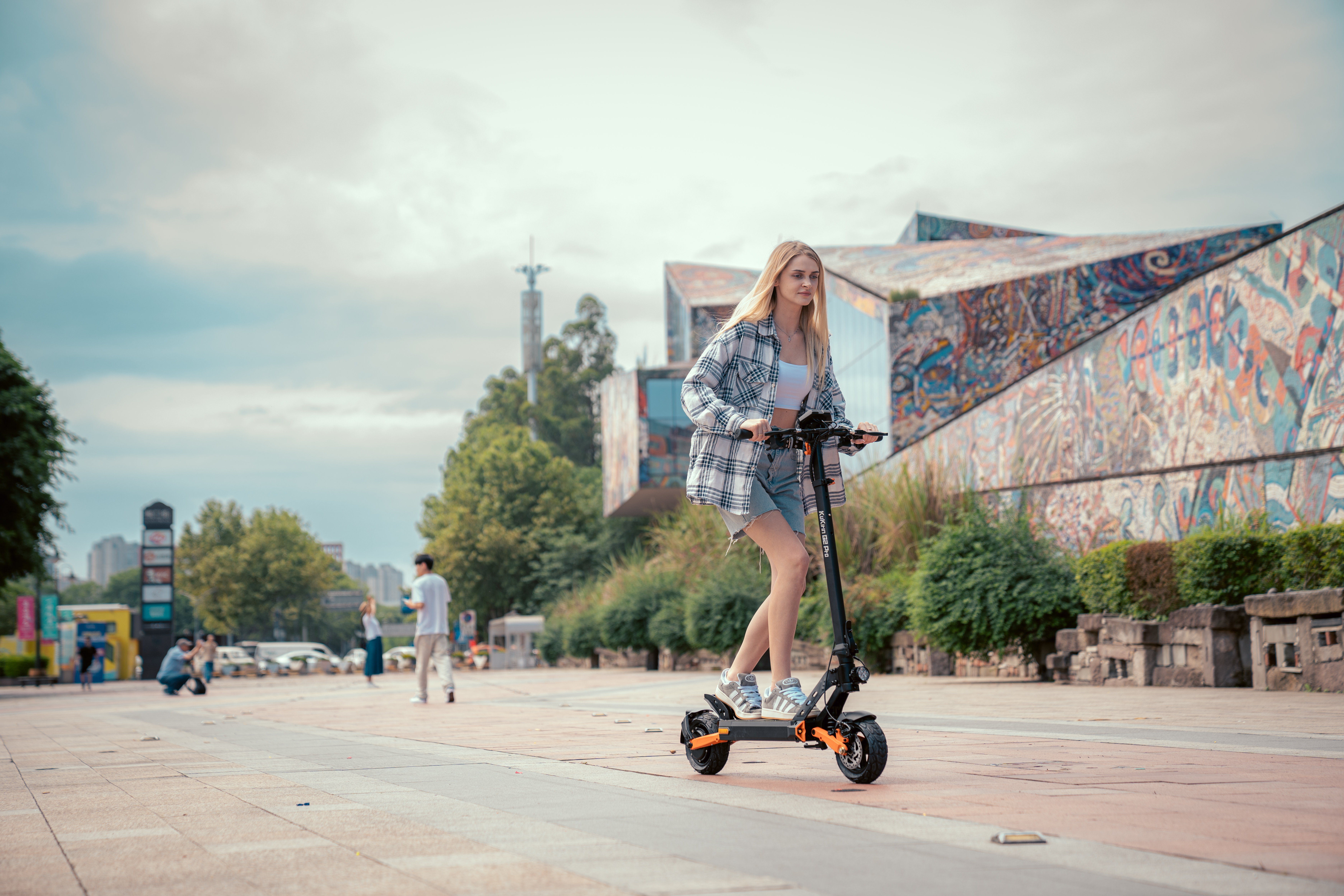 EU free shipping Stock for Kukirin G2 Pro 600W Electric Scooter 9 Inch Road Smart E-Step Folding Trotinette for Adults - Image 5