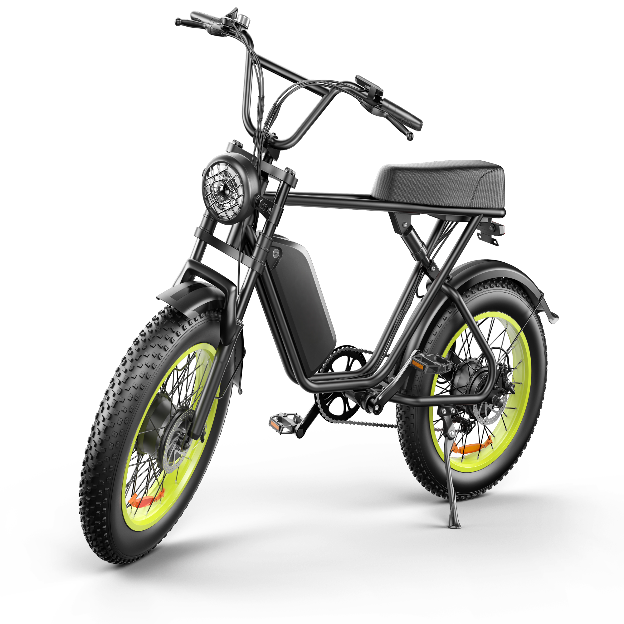 UK free shipping Stock 48V 23ah lithium ion battery 20 Inch Monuatin Electric Bicycle 2000W Dual Motor 45km/h Ebike with Shock Suspension - Image 8