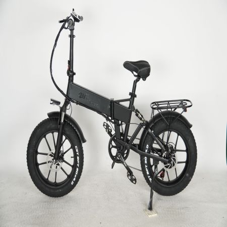 Europe Shipping 750W Dual Motor Electric Bicycle  20 Inch Fat Tyre Bike Electric Bike 48V 17AH Ebike with Removable  Battery - Image 4