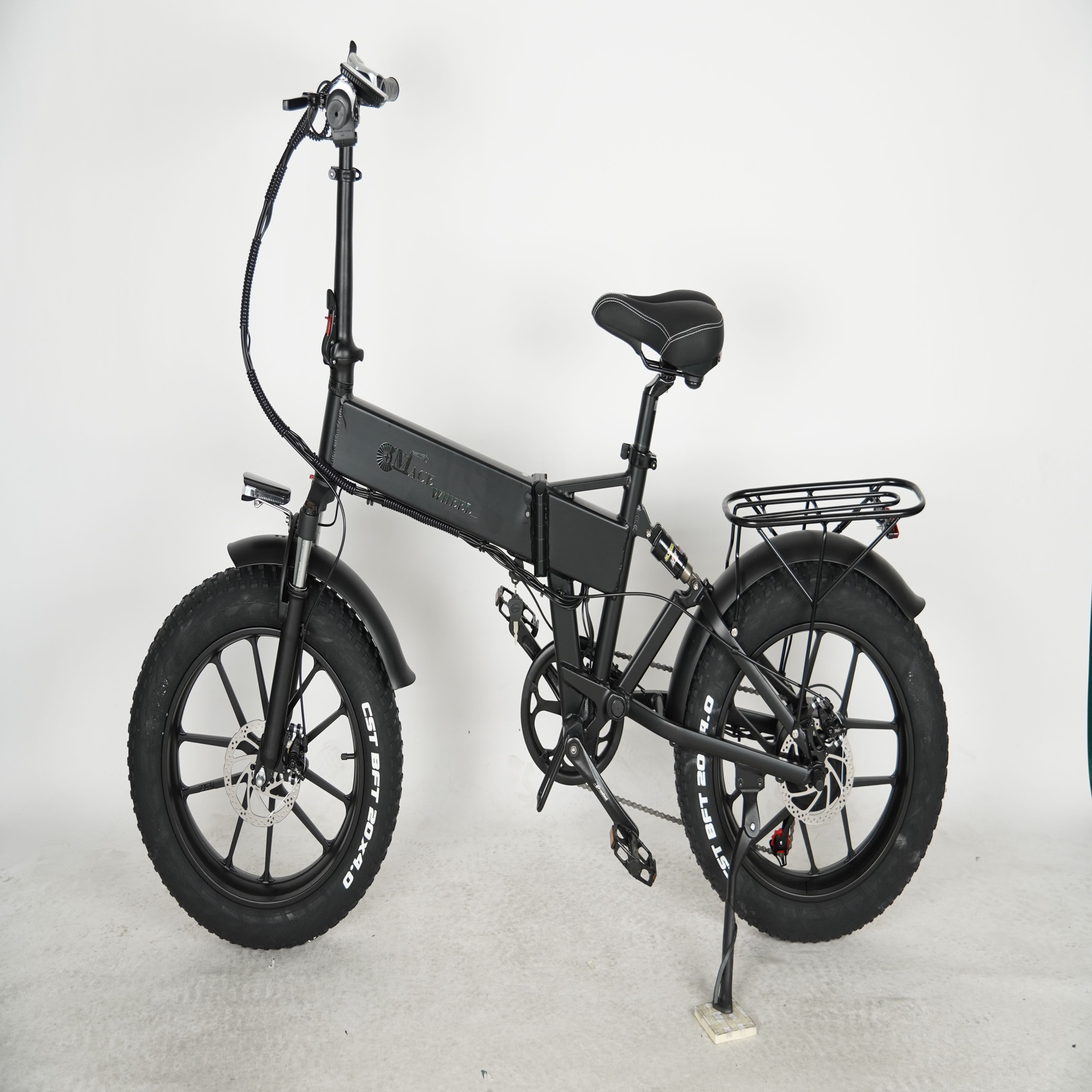 Europe Shipping 750W Dual Motor Electric Bicycle  20 Inch Fat Tyre Bike Electric Bike 48V 17AH Ebike with Removable  Battery - Image 4