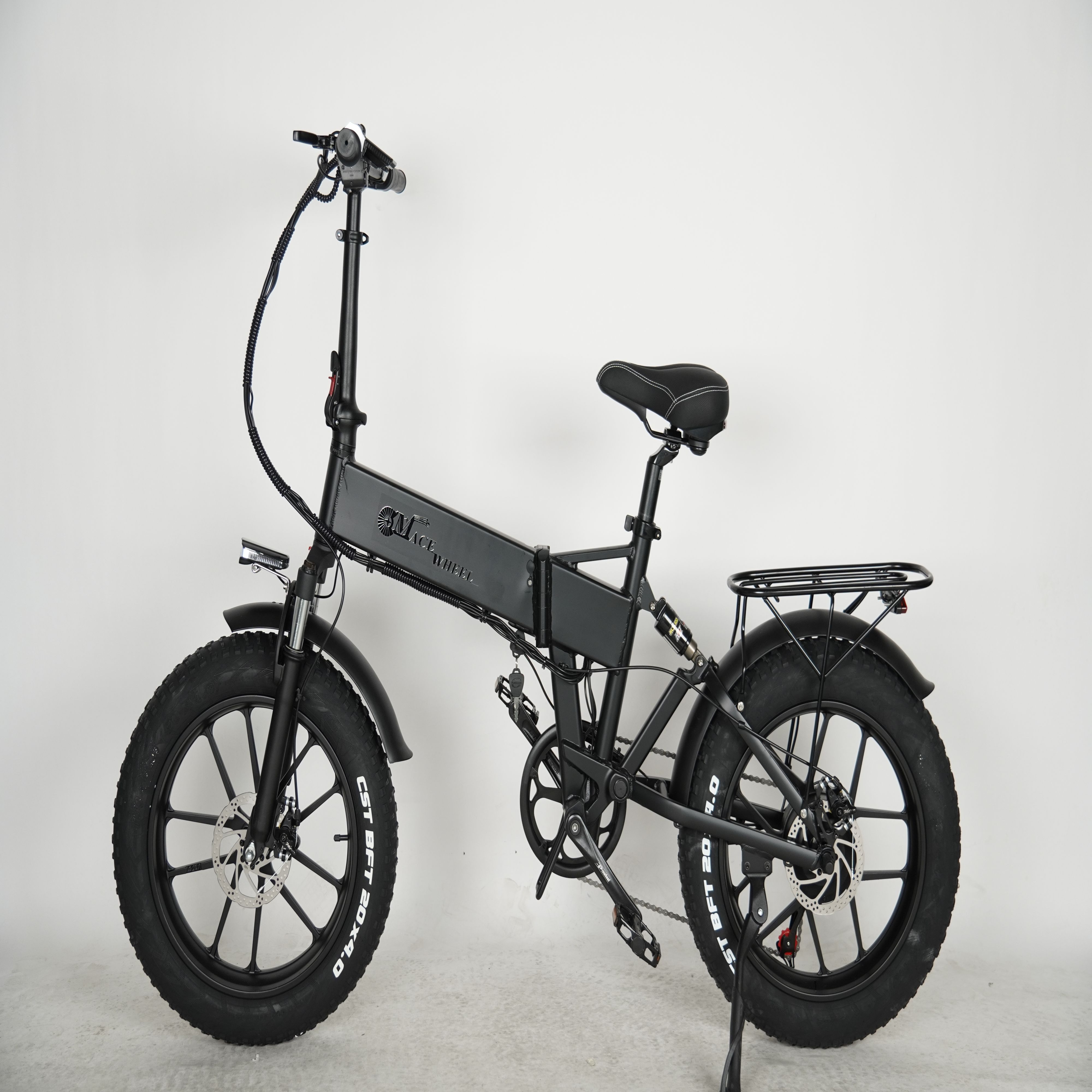 Europe Shipping 750W Dual Motor Electric Bicycle  20 Inch Fat Tyre Bike Electric Bike 48V 17AH Ebike with Removable  Battery - Image 3