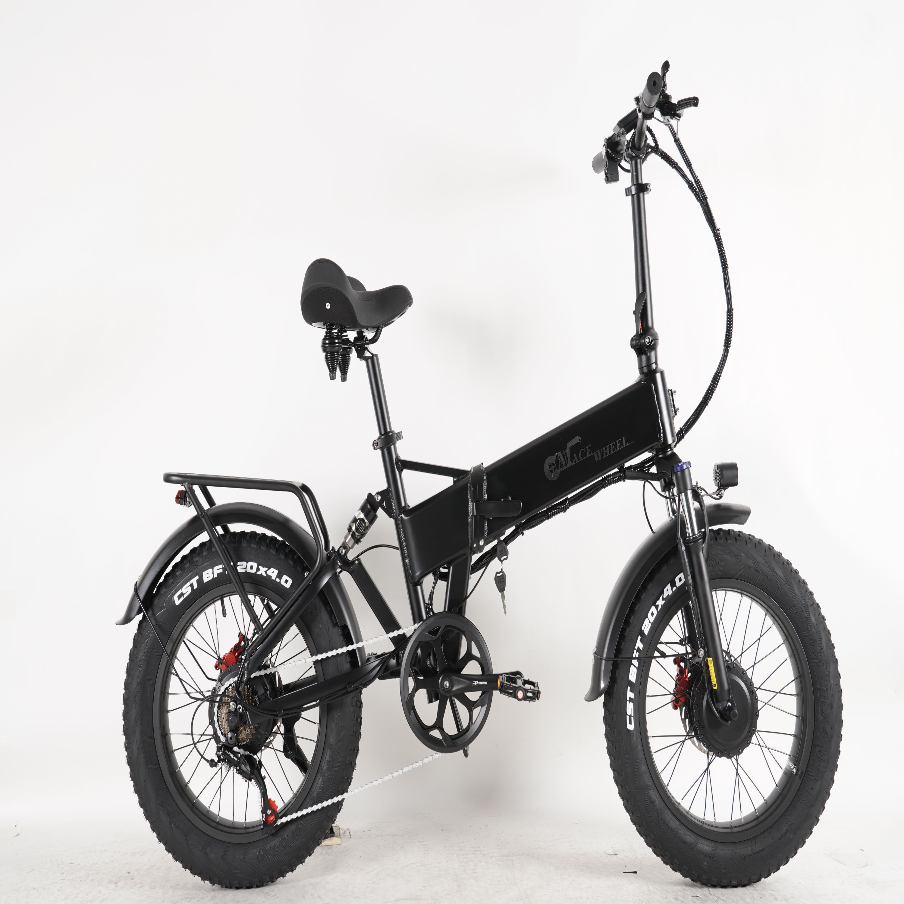 Europe Shipping 1500W Dual Motor Electric Bicycle  20 Inch Fat Tyre Bike Electric Bike 48V 17AH Ebike with Removable  Battery - Image 5