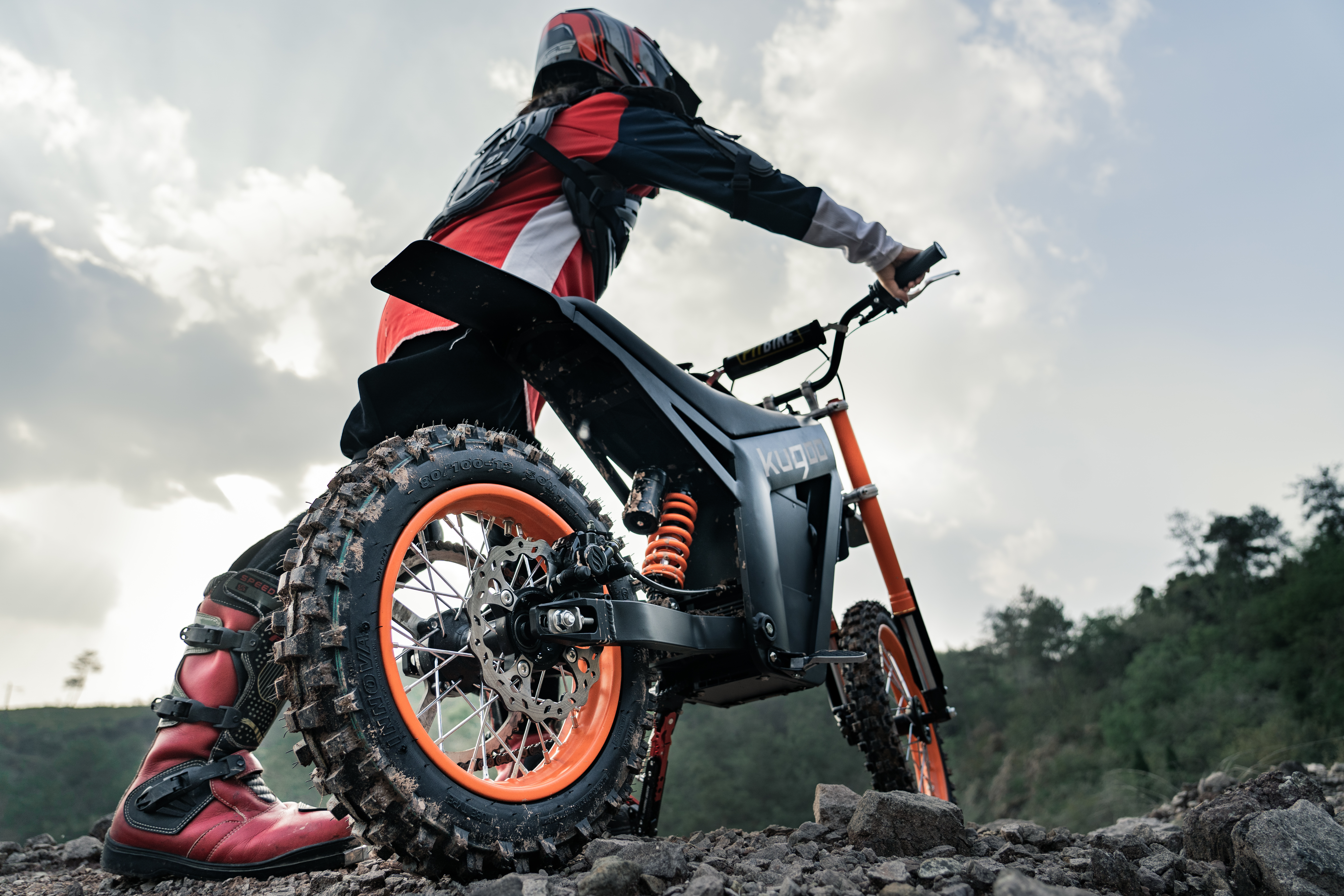 EU Ready to Ship Kugoo Wish 01 60km/h Mountain E Bike Aluminum Alloy Enduro Hybrid Dirt Bike 12 Inch Off-road Motorcycles - Image 7