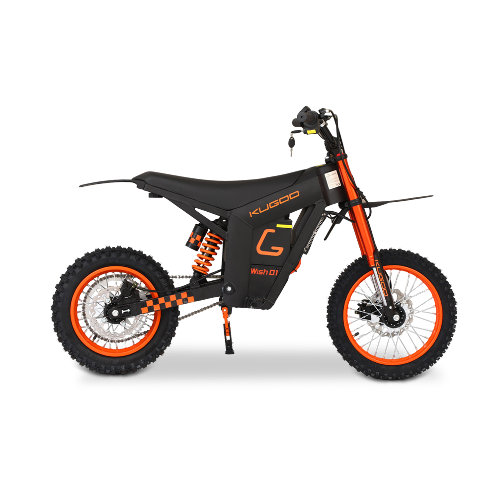 EU Ready to Ship Kugoo Wish 01 60km/h Mountain E Bike Aluminum Alloy Enduro Hybrid Dirt Bike 12 Inch Off-road Motorcycles - Image 10