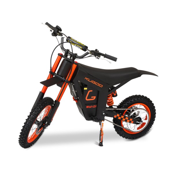 EU Ready to Ship Kugoo Wish 01 60km/h Mountain E Bike Aluminum Alloy Enduro Hybrid Dirt Bike 12 Inch Off-road Motorcycles