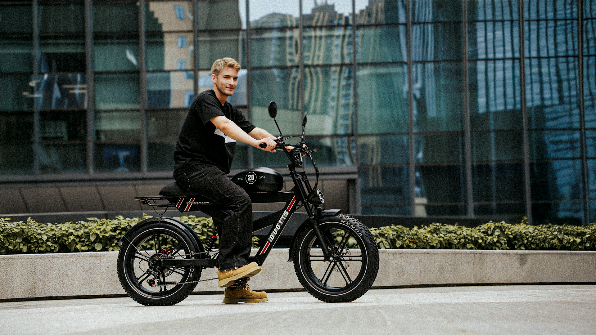 For DUOTTS Electric Bike Europe Stock Full Suspension 20-Inch Fat Tire 750W Rear Hub Motor 52V 27AH Oil Brake Electric Bic - Image 20