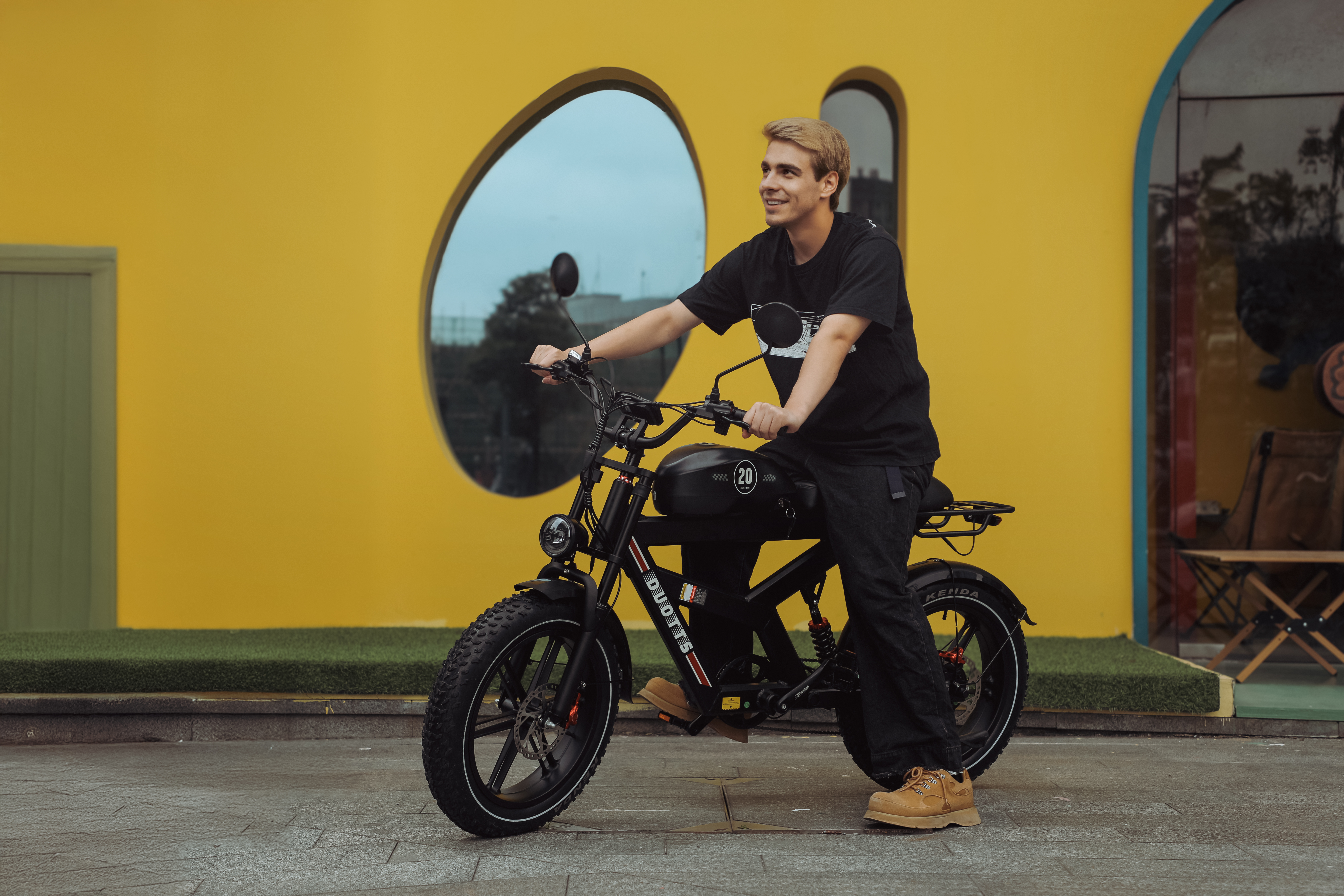 For DUOTTS Electric Bike Europe Stock Full Suspension 20-Inch Fat Tire 750W Rear Hub Motor 52V 27AH Oil Brake Electric Bic - Image 19