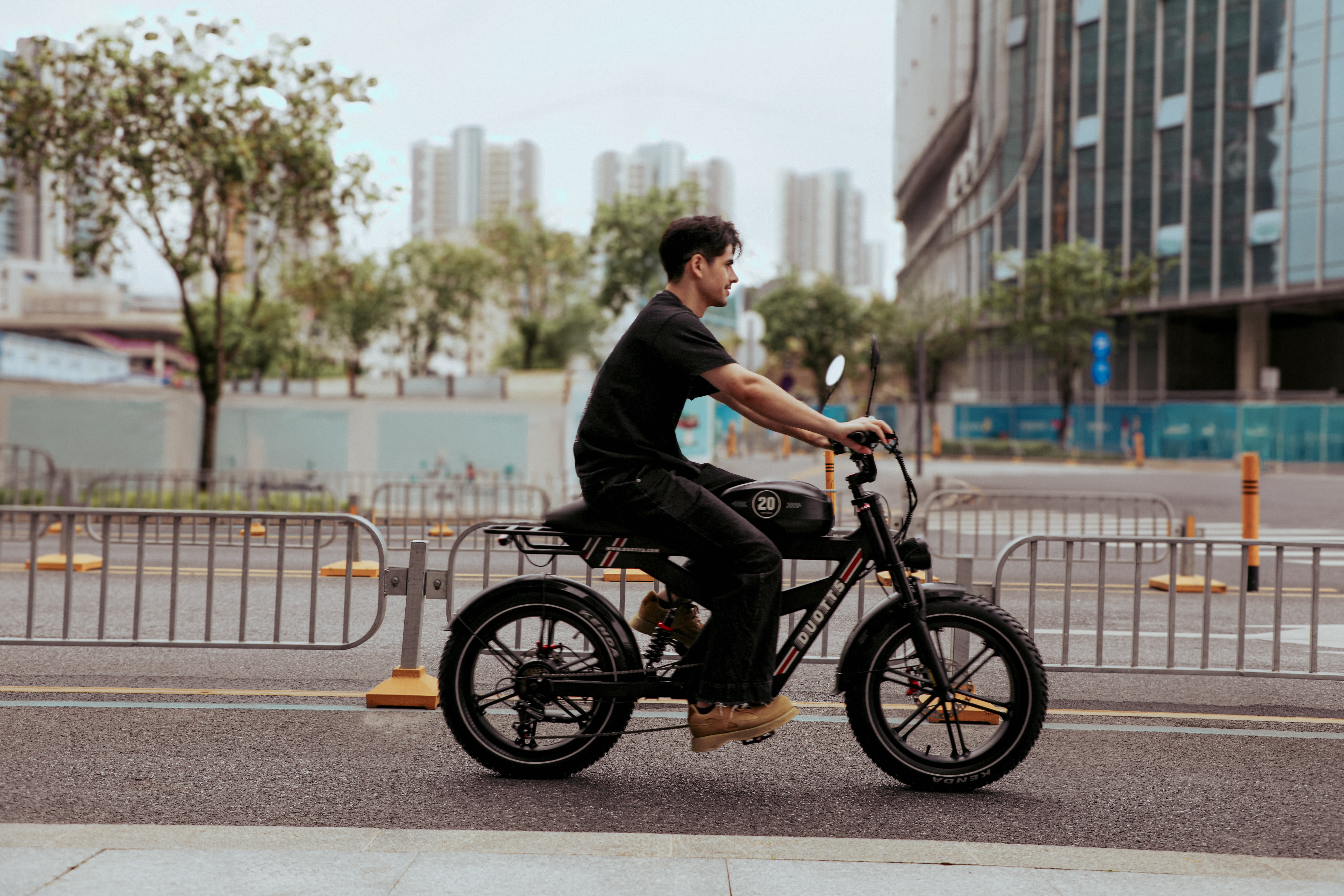 For DUOTTS Electric Bike Europe Stock Full Suspension 20-Inch Fat Tire 750W Rear Hub Motor 52V 27AH Oil Brake Electric Bic - Image 18