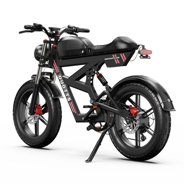 For DUOTTS Electric Bike Europe Stock Full Suspension 20-Inch Fat Tire 750W Rear Hub Motor 52V 27AH Oil Brake Electric Bic