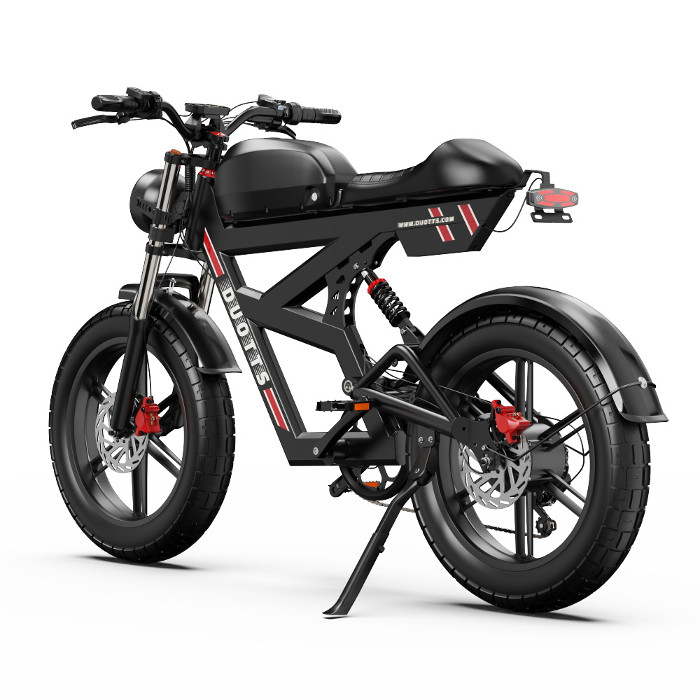 For DUOTTS Electric Bike Europe Stock Full Suspension 20-Inch Fat Tire 750W Rear Hub Motor 52V 27AH Oil Brake Electric Bic - Image 1