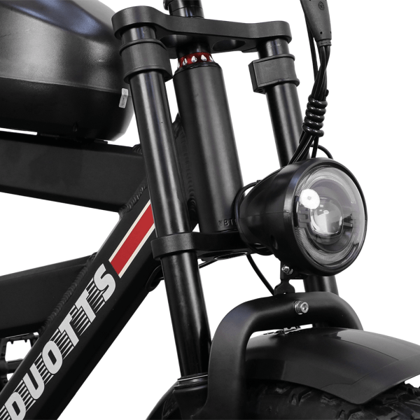 For DUOTTS Electric Bike Europe Stock Full Suspension 20-Inch Fat Tire 750W Rear Hub Motor 52V 27AH Oil Brake Electric Bic