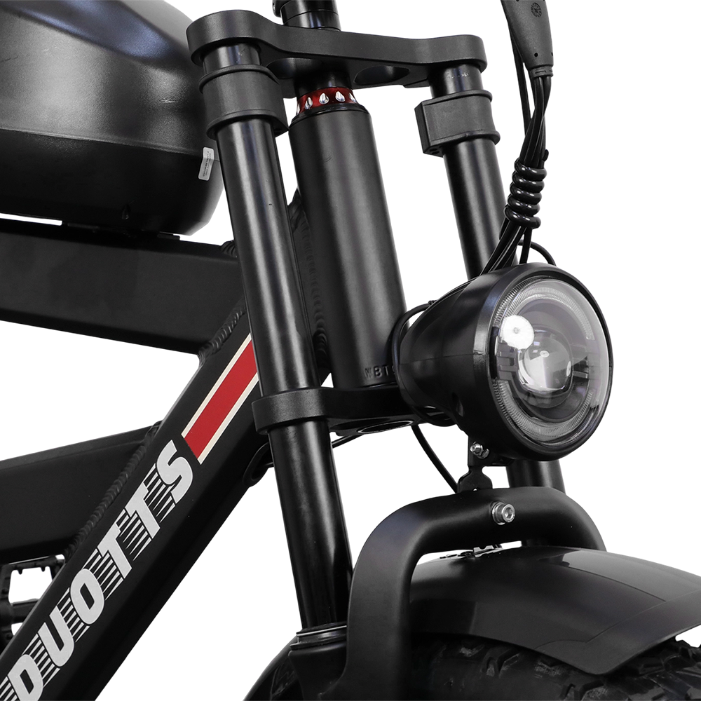 For DUOTTS Electric Bike Europe Stock Full Suspension 20-Inch Fat Tire 750W Rear Hub Motor 52V 27AH Oil Brake Electric Bic - Image 14