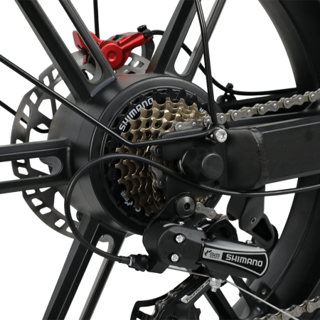 For DUOTTS Electric Bike Europe Stock Full Suspension 20-Inch Fat Tire 750W Rear Hub Motor 52V 27AH Oil Brake Electric Bic - Image 15